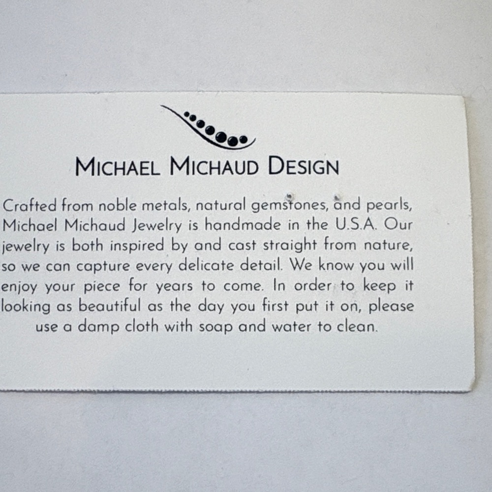 Pea Pod Bronze Earrings with Freshwater Pearls by Michael Michaud - Picture 3 of 6